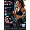 Nevamel® AMOLED Ekranlı Akıllı Saat Bluetooth Aramalı IP67 Su Geçirmez 3 Kordonlu