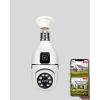 Nevamel Ampul Tipi WiFi Kamera 2MP Lensli Full HD Görüntü ve Akıllı Hareket Algılama