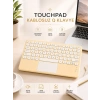 Nevamel® Android ve İOS Uyumlu Bluetooth Klavye Touchpad Slim Kablosuz Wifi Q Klavye