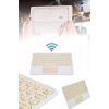 Nevamel® Android ve İOS Uyumlu Bluetooth Klavye Touchpad Slim Kablosuz Wifi Q Klavye