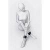 Nevamel® Anonymo Bdsm Ayak Kelepçe #0153, Pu Deri, Siyah, 26,5 Cm (Kod:0153)
