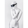 Nevamel® Anonymo Bdsm Maske , Pu Deri, Siyah, 26,5 Cm