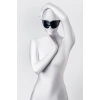 Nevamel® Anonymo Bdsm Maske , Pu Deri, Siyah, 26,5 Cm
