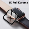 Nevamel Apple Watch 7-8 41mm 3D PMMA Kavisli Full Cam Ekran Koruyucu PET-(5775)