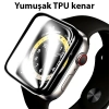 Nevamel Apple Watch 7-8 41mm 3D PMMA Kavisli Full Cam Ekran Koruyucu PET-(5775)