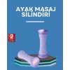 Nevamel® Ayak Masaj Rulosu Akupresur Silindir Kas Gevşetici Taşınabilir