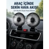 Nevamel® Ayarlanabilir Çift Başlıklı Sessiz Araç İçi Vantilatör