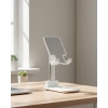Nevamel® Ayarlanabilir Ergonomik Katlanabilir Masaüstü Telefon Tutucu Beyaz