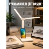 Nevamel® Ayarlanabilir Kısılabilir LED Masa Lambası | Entegre Kalemlik ve Telefon Tutucu Özellikli Yeni Nesil