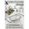 Nevamel® Ayarlanabilir Lavabo Üstü Süzgeç - Paslanmaz Çelik Makarna Meyve Sebze Yıkama Sepeti 723131