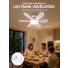 Nevamel® Ayarlanabilir Parlaklık Özellikli LED Tavan Vantilatörü Süper Sessiz Motor Teknolojisi ve Güçlü Hava Akışı