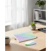 Nevamel® Aydınlatmalı Kablosuz Klavye Mouse Seti Bluetooth Bağlantılı Çoklu Cihaz Uyumlu