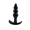Nevamel® Backpart 3 Boğumlu Silikon Anal Tıkaç - Siyah