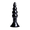 Nevamel® Backpart Boğumlu Vantuzlu 11.5Cm Anal Tıkaç - Siyah