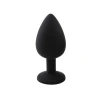Nevamel® Backpart Taşlı Silikon Anal Tıkaç - Siyah