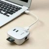 Nevamel Baseus Çok Fonsiyonlu Notebook Adaptörü Hub Dual USB 3.0 RJ45 TF/SD-(5775)