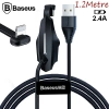 Nevamel Baseus Colorful Suction iPhone Oyuncu Usb Şarj Kablosu 2.4A 1.2m-(5775)