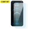 Nevamel Baseus Crystal 0.3mm iPhone 12 Pro Max Tempered Ekran Koruyucu 2 Adet Set-(5775)
