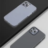 Nevamel Baseus İPhone 12/ 12 Pro Comfort İnce Şeffaf Kılıf Matte PP Kılıf-(5775)