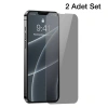 Nevamel Baseus iPhone 13 Mini Privacy Hayalet Cam Ekran Koruyucu 2 Adet Set-(5775)