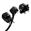 Nevamel BASEUS PowerCombo Mini Power Strip 1AC 10 m Güç Kablosu /EU + UK Fiş Adaptörleri Dahil-(5775)
