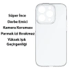 Nevamel Baseus Simple Case iPhone 14 Pro 6.1 Kamera Korumalı İnce Silikon Şeffaf Kılıf-(5775)
