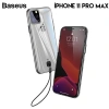 Nevamel® Baseus Transparent Key İPhone 11 Pro Max 6.5inch (2019) Şeffaf Silikon Kılıf-(5775)