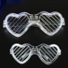 NEVAMEL Beyaz LED Işıklı Kalp Gözlük – 3 Modlu