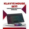 Nevamel® Bluetooth 5.3 Destekli Şarjlı Taşınabilir Klavye + Mouse Kombinasyonu