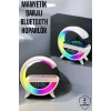 Nevamel® Bluetooth Hoparlör 15W Kablosuz Hızlı Şarj LED Gece Lambası