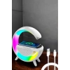 Nevamel® Bluetooth Hoparlör 15W Kablosuz Hızlı Şarj LED Gece Lambası