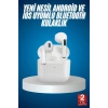 Nevamel Bluetooth Kulaklık Beyaz Çağrı Cevaplama Dokunmatik Kontrol Kablosuz