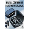 Nevamel® Bluetooth Kulaklık Dijital Göstergeli Kablosuz Uzun Pil Ömrü