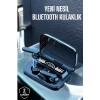 Nevamel® Bluetooth Kulaklık Powerbankli Dijital Göstergeli Dokunmatik Kontrol