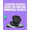 Nevamel Bluetooth Kulaklık TWS Yüksek Ses Kaliteli Kesintisiz Dijital Göstergeli Kulaklık