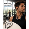 Nevamel® Boyun Tipi Kablosuz Bluetooth Kulaklık Uzun Pil Ömrü Mikrofonlu
