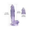 Nevamel® Büyük Boy Testisli Vantuzlu Mavi Jel Dildo 32Cm