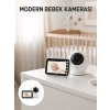 Nevamel® Büyük Ekranlı Bebek Kamerası Canlı İzleme ve Ses Dinleme Yeni Nesil