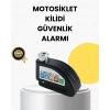 Nevamel Çelik Gövdeli Alarm Disk Kilidi Motosiklet ve Bisiklet İçin Güvenlik