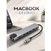 Nevamel® Çevirici Dönüştürücü Adaptör Macbook 3 In 1 Type-C To Hdmı USB 3.0