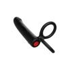 Nevamel® Çift Penis Halkalı Titreşimli Prostat Masaj Aleti Ve Dildo Vibratör - Geciktirici Etkili &Amp; Testis Uyarıcı Esnek Silikon Anal Plug