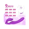 Nevamel® Çift Titreşim Motorlu Strapless Giyilebilir Çift Taraflı Vibratör – 180° Bükülebilir, Ipx7 Su Geçirmez (Kod:180)