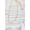 Nevamel® CM 14K Gold Renk Dolgun Zincir Model 60 cm Kadın Kolye 5886