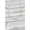 Nevamel® CM 14K Gold Renk Gemici Zincir Model 60 cm Kadın Kolye 5886