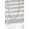 Nevamel® CM 14K Gold Renk İnce Ataç Zincir Model 60 cm Kadın Kolye 5886