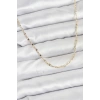 Nevamel® CM 14K Gold Renk Pirinç Gemi Zinciri Model Kadın Kolye 5886