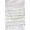 Nevamel® CM 14K Gold Renk Pirinç Gemi Zinciri Model Kadın Kolye 5886