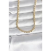 Nevamel® CM 14K Gold Renk Zincir Model 60 cm Kadın Kolye 5886