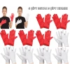 Nevamel Çocuk Gösteri Eldiven Seti – 5 Çift Beyaz & 5 Çift Kırmızı