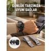 Nevamel® Çok Fonksiyonlu Akıllı Saat Bluetooth Bağlantılı Çağrı Cevaplayabilen Uzun Pil Ömrü Yeni Nesil